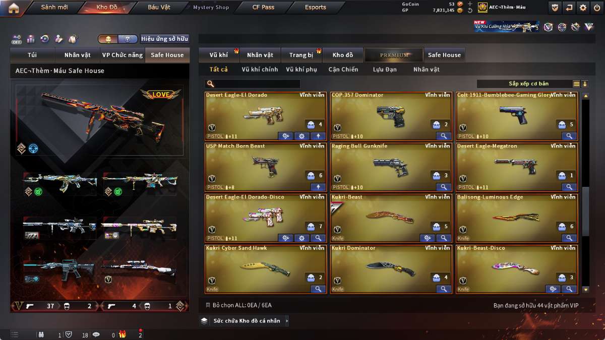 shop acc cf uy tin gia re
